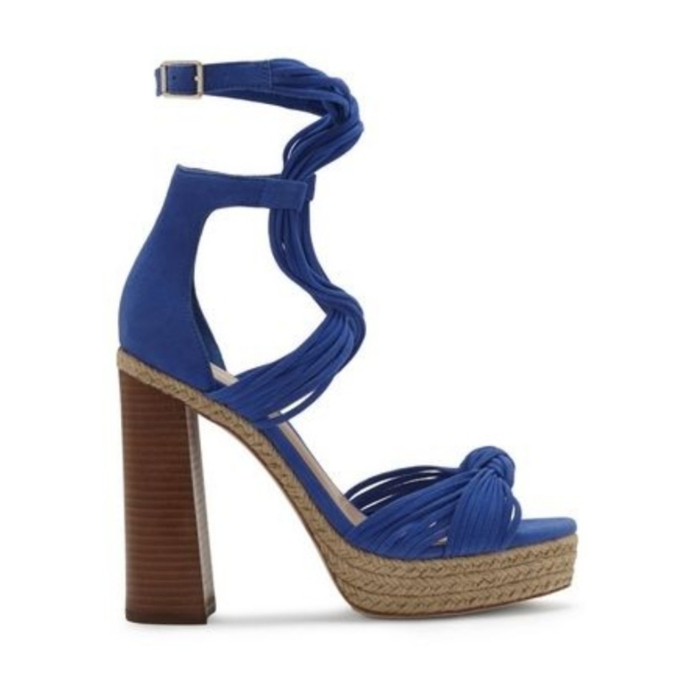 NWOT Vince Camuto Nyla Blue Heeled Sandal